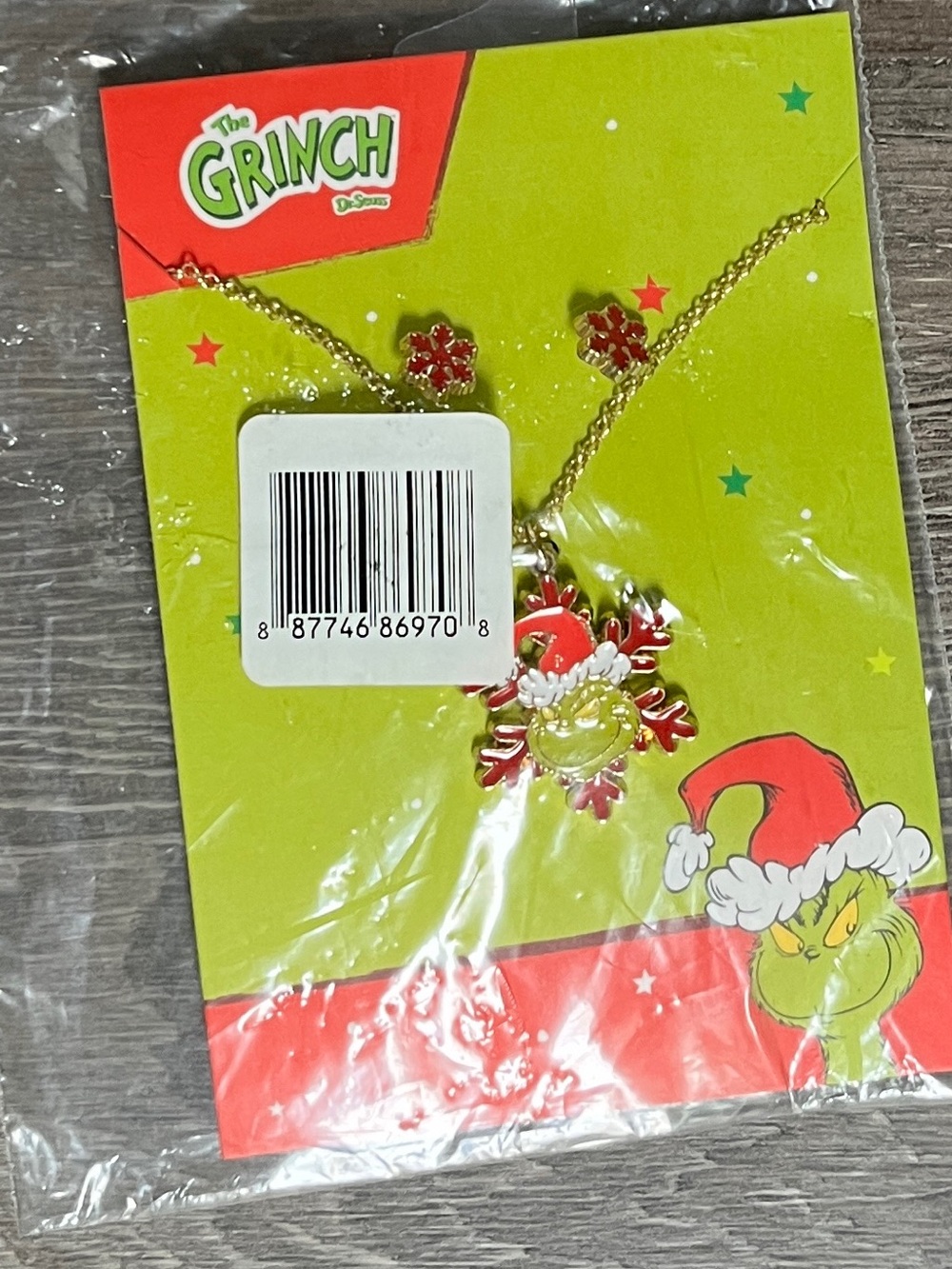 Kohl's Gold-Tone The Grinch Necklace & Stud Earrings Set - Green Accents